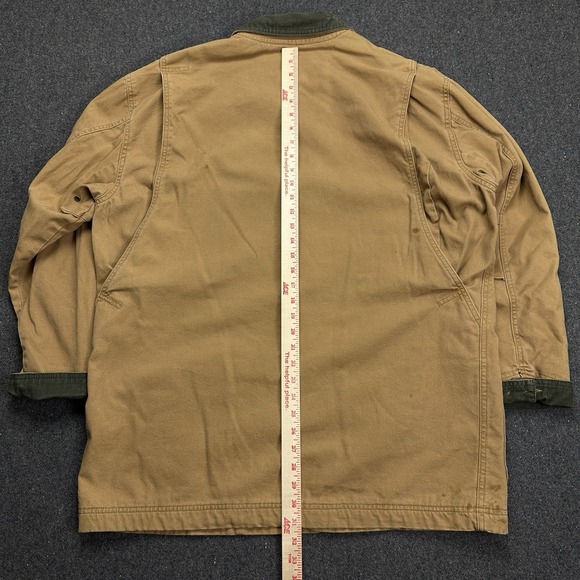 VTG LL Bean Chore Barn Field‎ Coat Men's Size XL Canvas Corduroy Collar 70s USA - Picture 14 of 16